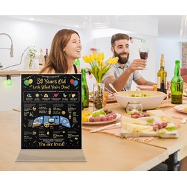 Ideas de regalo de cumpleaños para mujer y hombre para 39 años – Regalos de cumpleaños 39 para mujeres u hombres, tarjeta de cumpleaños para niños o niñas vida en números, decoraciones de cumpleaños 39 – Póster de cumpleaños 39 [Sin marco 8 x 10]