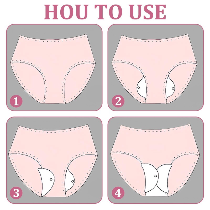 12Pcs Reusable Incontinence Pads for Women, Leakproof Washable Incontinence Pads