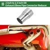 X AUTOHAUX 2"OD to 2.5"OD Mandrel Exhaust Bend Elbow Concentric