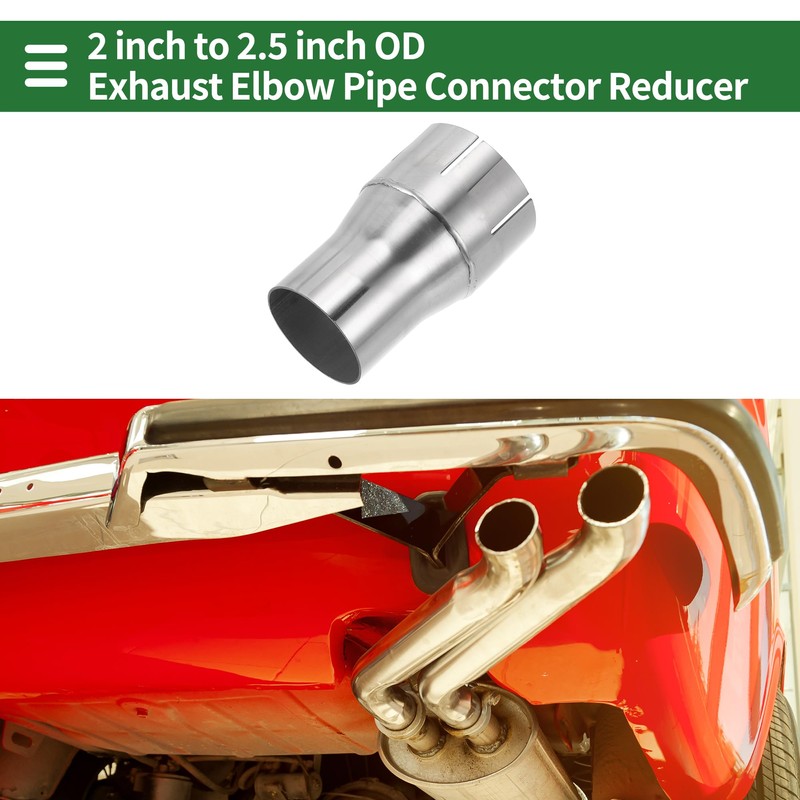 X AUTOHAUX 2"OD to 2.5"OD Mandrel Exhaust Bend Elbow Concentric