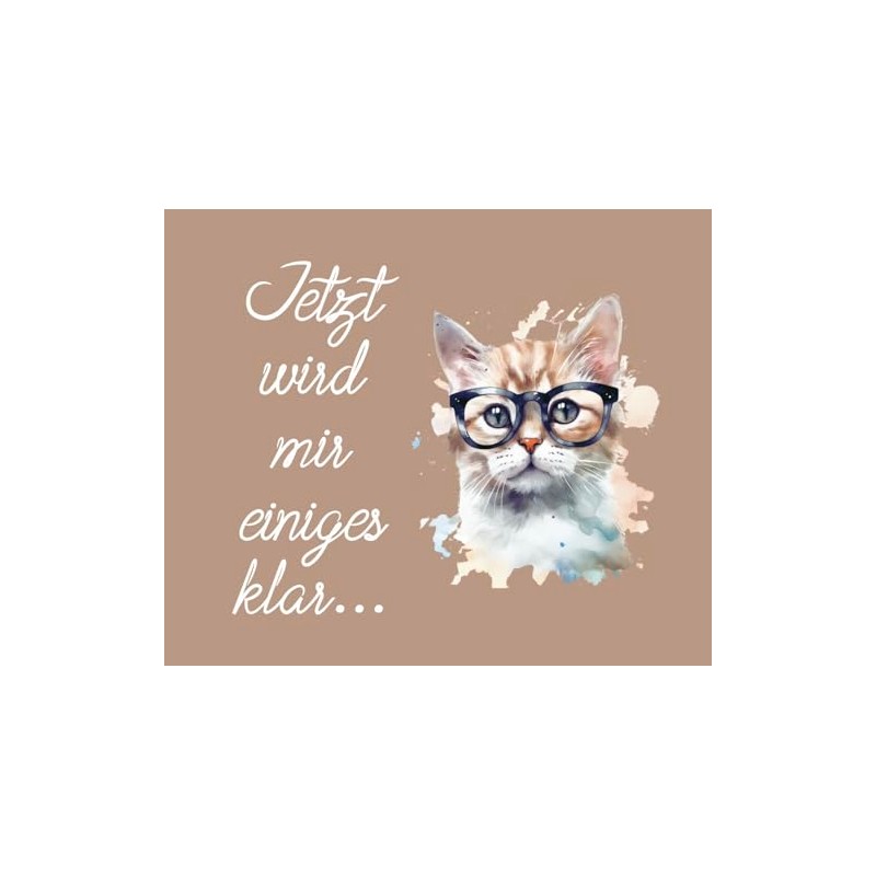 Farbwuselei Glasses Cleaning Cloth Cat Beige Jetzt Wird Mir einiges