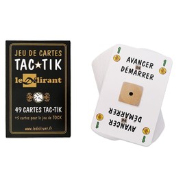 Tac Tik Card Game 49 Original Cards to Play Tac ★ TIK + 5 Cards to Play Tock or TOC French Brand Le Délirant®