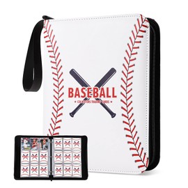 GEAGMAGC Baseball Card Binder with Sleeves 900 Pockets, Gifts for Baseball Card Collectors, Trading Card Holder Compatible with Topps Card, 50 Sleeves Card Album Card Storage Organizer