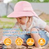 BQUBO 2 Pack Toddler Kids Sun Hat with Neck Flap