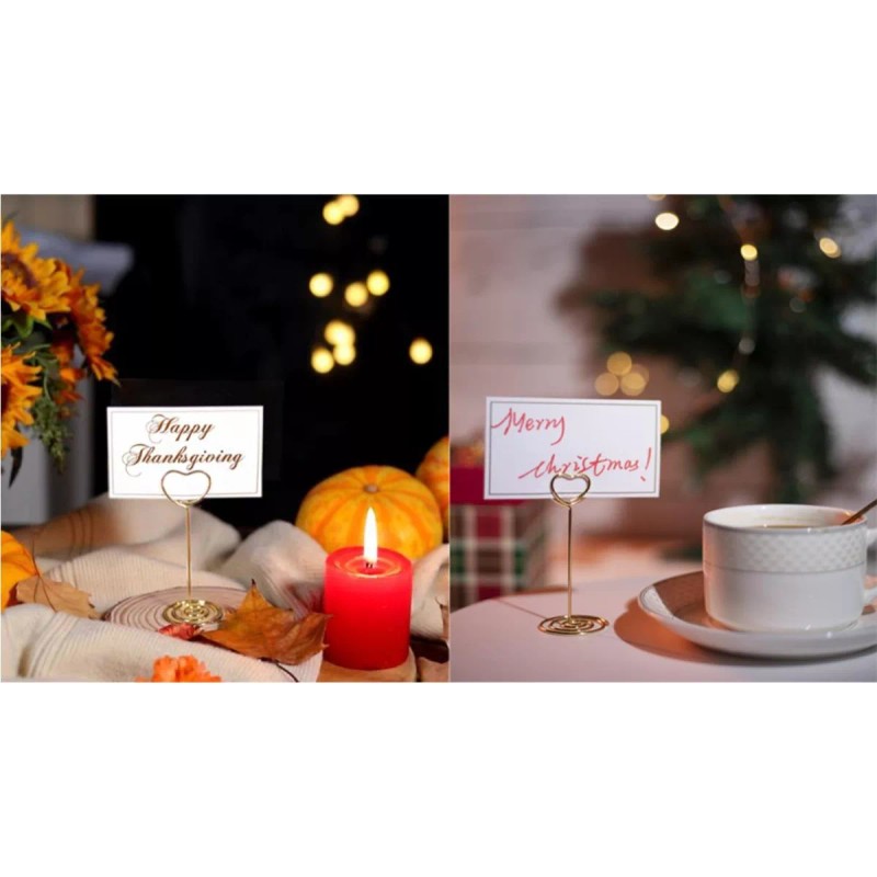 Francisco® 20 Piezas Titular Del Número Mesa Clips Para Tarjetas