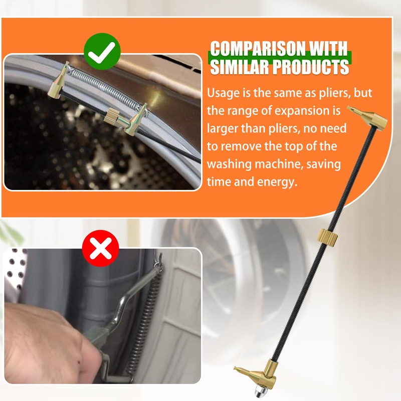 Washing Machine Spring Expansion Tool for Whirlpool Front Load Washer