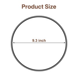 Black Lid Latch Strap Rubber Band 6,7,8 quart Crock pot slow cooker WHT（2Pack）