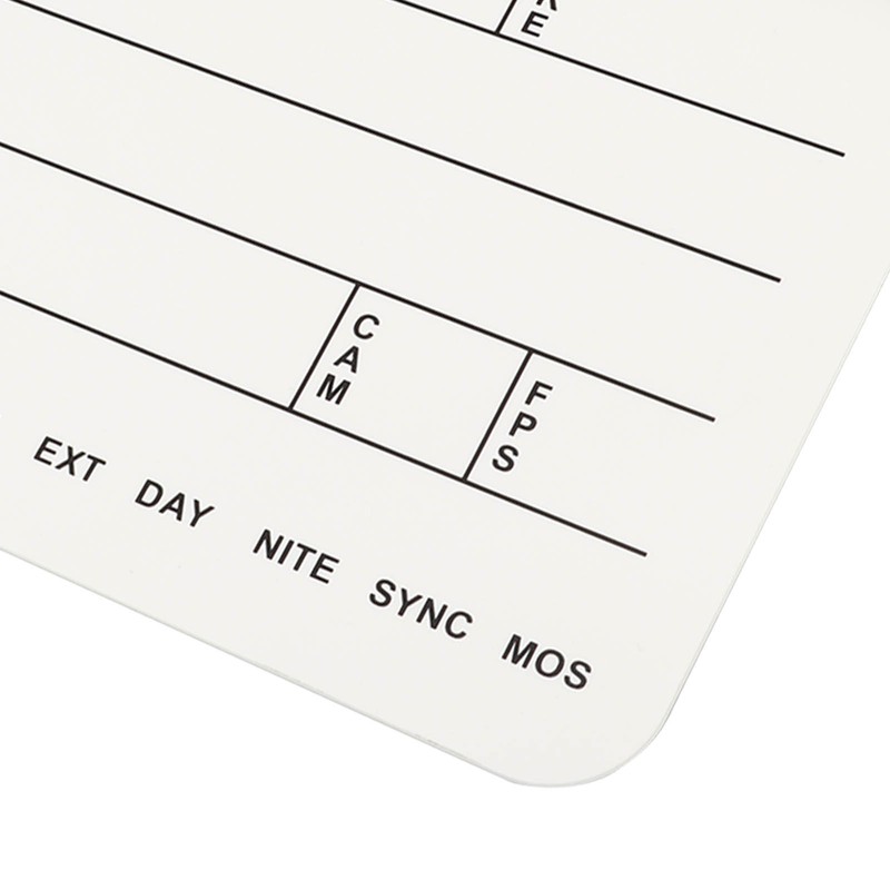 Acrylic Film Clapboard Professional Dry Erase Movie Props Clap Board