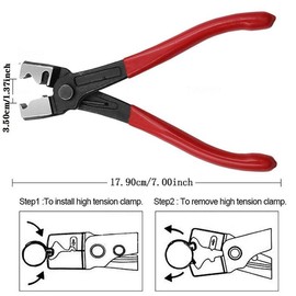 Car Hose Clamp Plier, Universal Car Air Conditioning Pipe Removal Tool, Water Pipe Plier, Car Assembly & Disassembly Tool