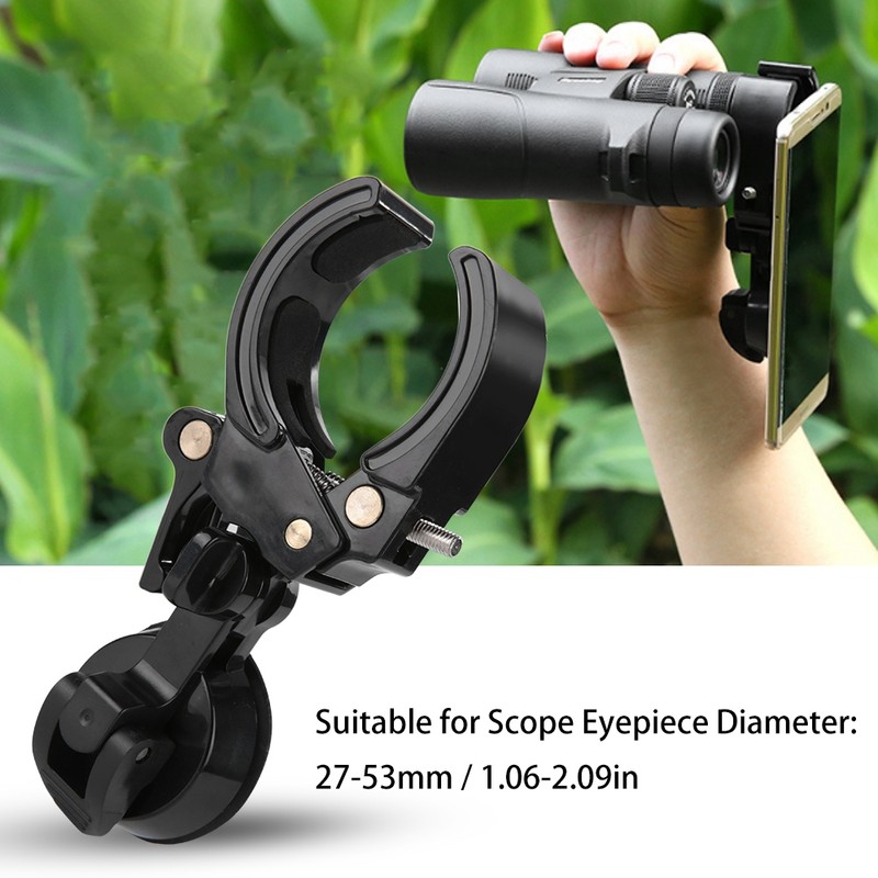 Telescope Monocular Binoculars Scope Eyepiece Universal Cellphone Adapter Phone Holder
