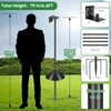 Proerr Smart Bird Feeder Pole Stand 79In,Adjustable Height Metal Bird