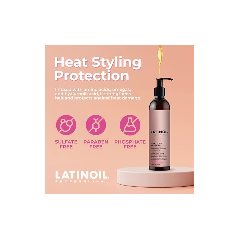 Latinoil - Chia Curls Bb (Styling) Cream 8.45 Oz by