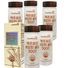 Healthy Hug Biotin Effectiveness Brewer's Yeast Anuka Apple High-Content Pantothenic Acid 60 Tablets, 5 Pieces / 헬씨허그 비오틴 효과 효능 맥주효모 아누카사과 판토텐산 고함량 60정, 5개