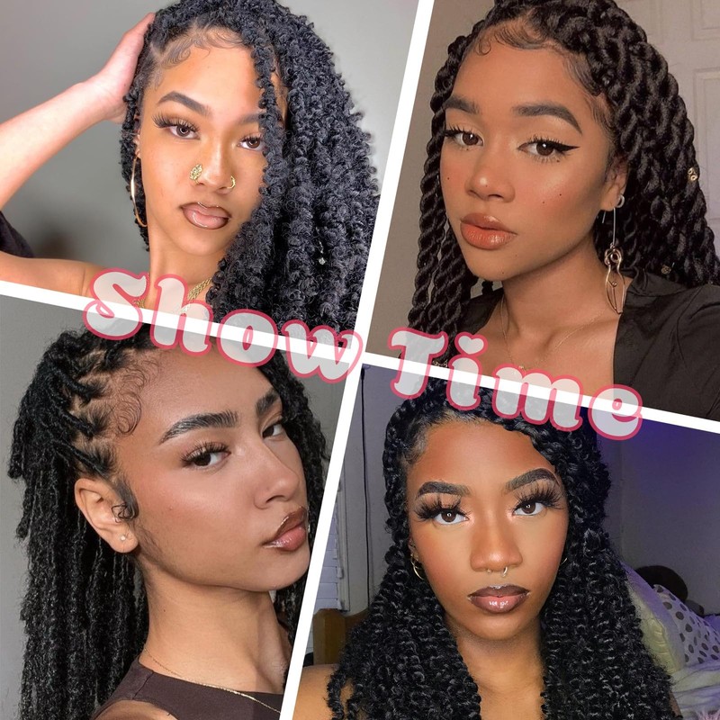 Synthetic Cuban Twist Hair Extensions for Women Braiding Hair8 Pack