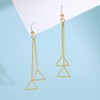 Plastic Earrings,KMEOSCH Drop Dangle Triangle Earrings on Plastic Hooks for
