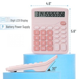 Mr. Pen Pink Large Display Desktop Calculator