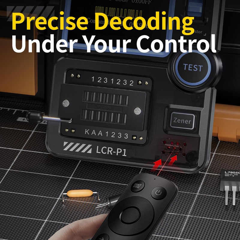 Jadeshay Transistor Tester Multifunctional, Component Tester ESR Meter for LCR