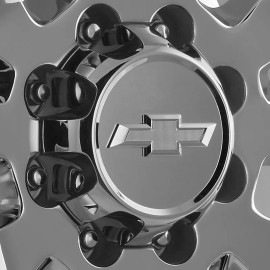 General Motors 2020-2024 Silverado HD Center Cap 84465269 Qty 1 Chrome w/ Chrome Bowtie Logo OE