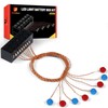 JMBricklayer LED Light Kit Building Blocks Set, 2x6 Blue&Red Light