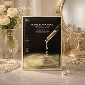 Dr. G Royal Black Snail Ampoule Mask 10pcs / 닥터지 로얄 블랙 스네일 앰플 마스크 1매 10개