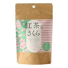 Tea No Nakama, Tea & Cherry Blossoms (0.08 oz (2 g) x 10 Packets x 3 Bags / Tea Beverage Tea Bag, Tea Blended Tea Flavored Tea