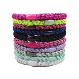 OUDQFCJ Haargummi, 10 Stück Haargummis Damen, Elastisch Zopfgummi, Stylisch Pferdeschwanz Inhaber für Damen und Mädchen(10 mix color)