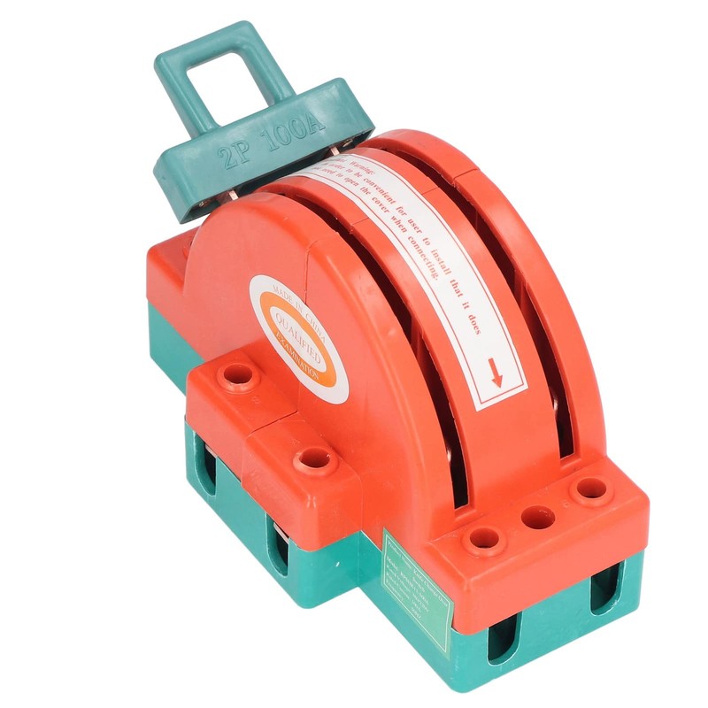 100A 2 Pole Double Throw Knife Switch Electrical Disconnect Knife