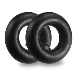 (2 PACK) 4.10/3.50-4 Inner Tube with TR-87 Bent Valve Stem,Replacement for Hand Trucks, Dolly, Lawn Mowers, Wheelbarrows, Generators, Utility Carts