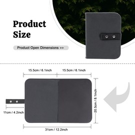 Yoseng Crafter's Magnetic Craft Die Stand Craft Die Platform with Leather Case Magnetic Sheets for Die Cut Storage