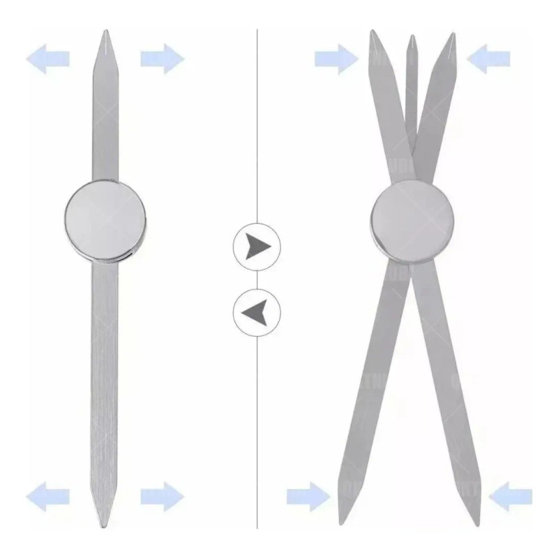 Regla Aurea Compas Giratorio Para Diseño Cejas