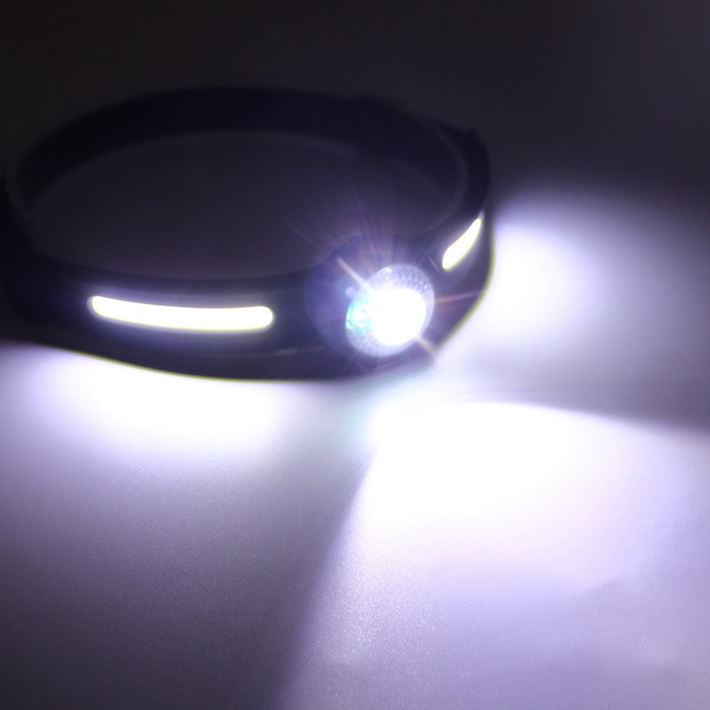 Outdoor LED Headlamp USB Charging 270 Degree COB Floodlight IPX4