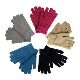 GOLEDLF Winter Magic Gloves for Adults, Stretchy Knit Warm Gloves for Men, Women and Teens