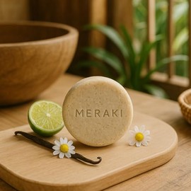 Shampoo Sólido Artesanal, Manzanilla, Vainilla y Bergamota, Vegano, Natural