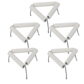 5pcs 65mm Lab Clay Triangle Crucible Holder Ceramic Pipes and Iron Wire