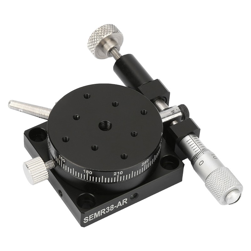 R38 Manual Rotation Stage Rotating Platform Precision Bearing Sliding Tuning