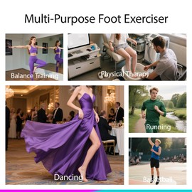 Ankle Balance Board & Foot Strengthener, Wood Wobble Board for Sprained Ankle Physical Therapy, Plantar Fasciitis Relief, Stability & Posture Training