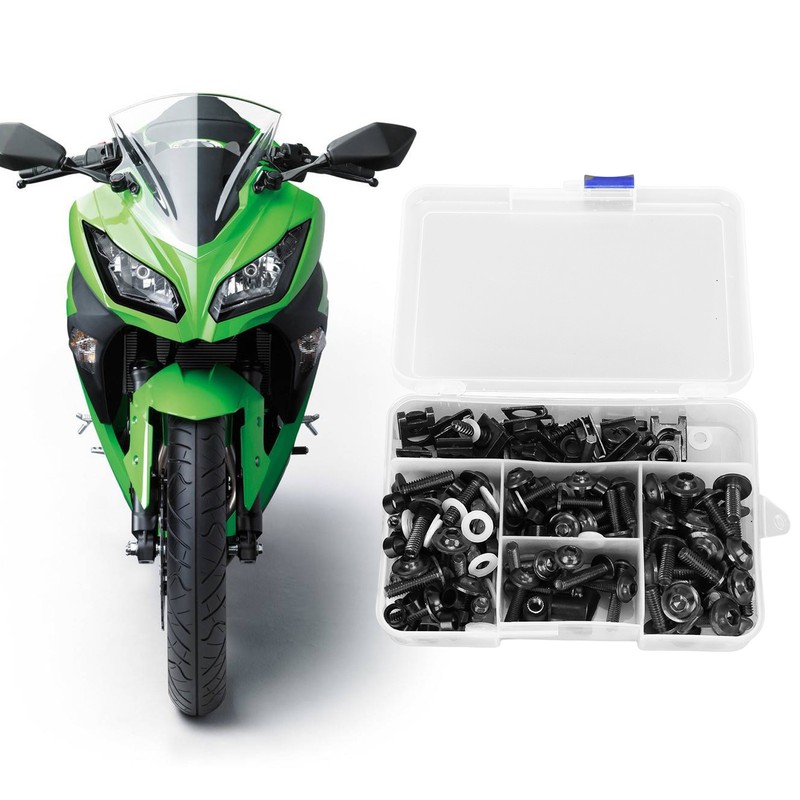 177PCS Motorcycle Fairing Bolt Kit Colorful M5 M6 Motorcycle Windscreen