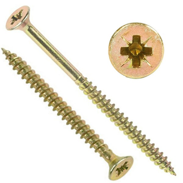 200, 4.0mm x 20mm TIMco Solo Yellow Wood Screws Pozi