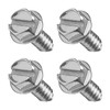 QKYS 4PCS License Plate Screws, Diameter 3/8" Stainless Steel License