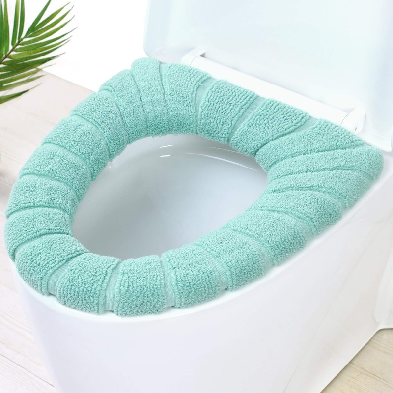 Guojanfon Bathroom Soft Thicker Warmer Stretchable Washable Cloth Toilet Seat