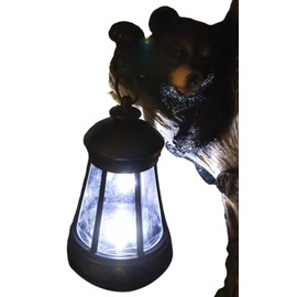 Ebros Plastic Solar Hanging LED Lantern 5.5 Inches High Decorative Replacement for Garden Light Statues for Ebros Gift Garden Sculptures