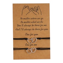 Tindo Friendship Bracelets – Couple Bracelet Bands – Friendship Bracelets Set – Gift for Friends, Couple Gift – Gift Idea Bracelet Anniversary – Gift Bracelet, Cotton