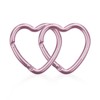 munkees Heart-Shaped Carabiners Key Chain Backpack Buckle, Fashion, Aluminum Alloy