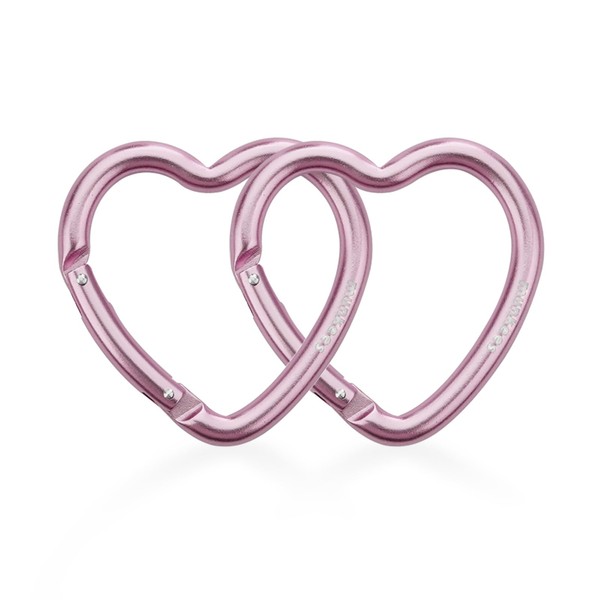 munkees Heart-Shaped Carabiners Key Chain Backpack Buckle, Fashion, Aluminum Alloy