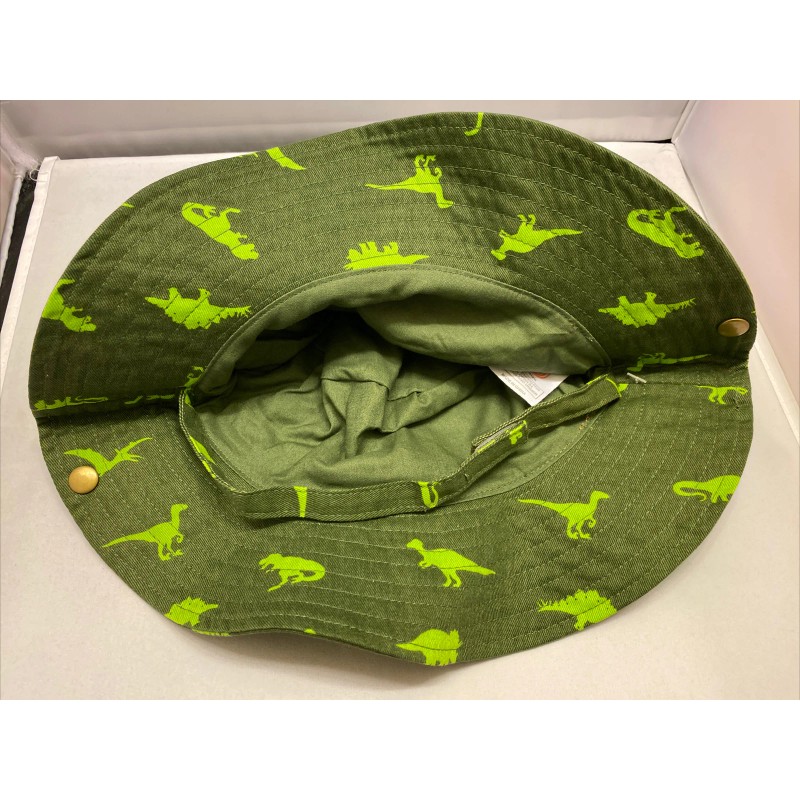 Wonder Nation Boys Sun Hat Bucket One Size Green Dino