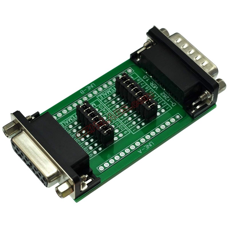 CZH-Labs D'sub DB15 Diagnostic Test Breakout Board, DSUB DB15 Connector