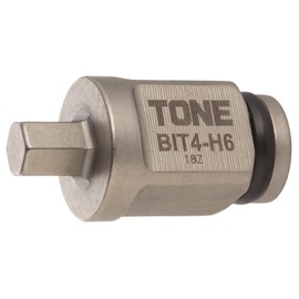 Tone BIT4-H06 Hexagon Bit, 1/2-inch (12.7 mm) Insertion Angle: Width 0.2 inches (6 mm)