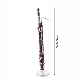 Miniature Bassoon Model Western Musical Instrument Model Decoration Mini Bassoon Home Decoration Gift Craft 17cm