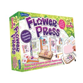 John Adams | Flower Press: press and preserve garden flowers and leaves with a traditional wooden press | Arts & Crafts | Ages 7+