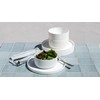 Abode Homewares Mesa Polypro Set of 4 Dinner Plates, White,